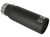 أطراف عادم aFe MACHForce XP SS-304 EXH مقاس 3 بوصات × 4 مخارج × 12 لترًا مثبتة بمسامير (أسود)